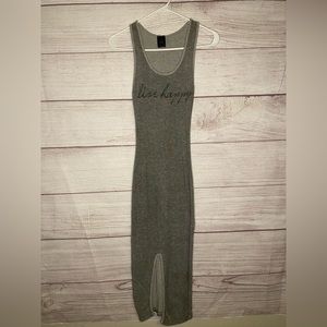 May Pink Women’s gray maxi dress